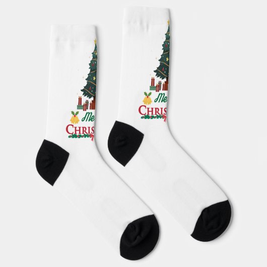 Frohe Weihnachten Socken (Rechts)