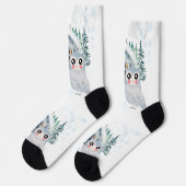 Frohe Weihnachten Socken (Linkes Detail)