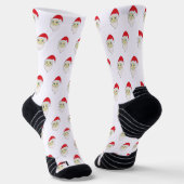 Frohe Weihnachten Socken (Gewinkelt)