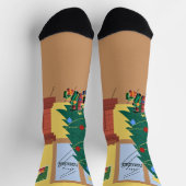 Frohe Weihnachten Socken (Oben)