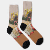 Frohe Weihnachten Socken (Rechts)