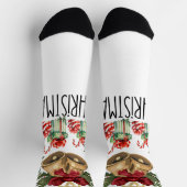 Frohe Weihnachten Socken (Oben)
