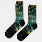 Frohe Weihnachten Socken (Linkes Detail)