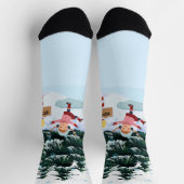 Frohe Weihnachten Socken (Oben)