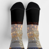 Frohe Weihnachten Socken (Oben)