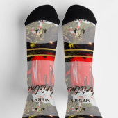 Frohe Weihnachten Socken (Oben)