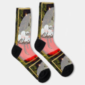 Frohe Weihnachten Socken (Rechts)