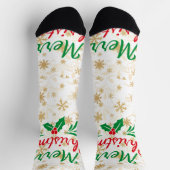Frohe Weihnachten Socken (Oben)