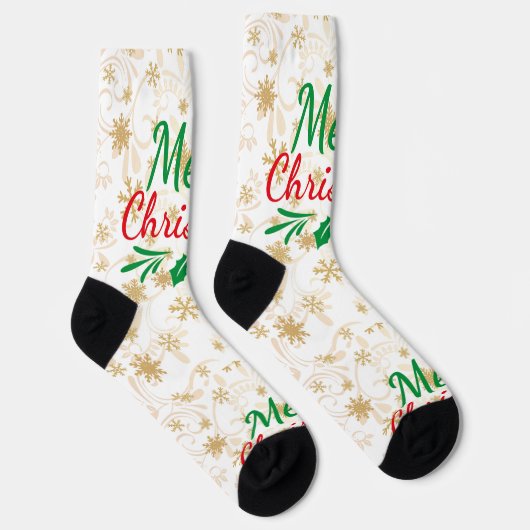 Frohe Weihnachten Socken (Rechts)