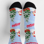 Frohe Weihnachten Socken (Oben)