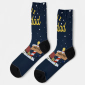 Frohe Weihnachten Socken (Linkes Detail)
