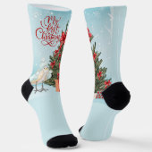Frohe Weihnachten Socken (Gewinkelt)