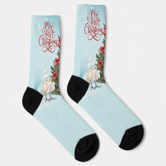 Frohe Weihnachten Socken (Rechts)