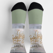Frohe Weihnachten Socken (Oben)