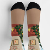 Frohe Weihnachten Socken (Oben)