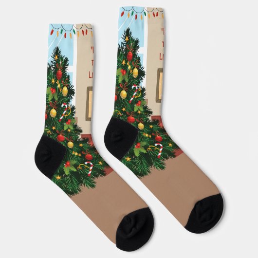 Frohe Weihnachten Socken (Rechts)