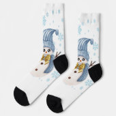 Frohe Weihnachten Socken (Linkes Detail)