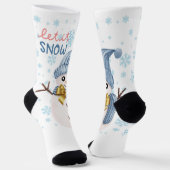 Frohe Weihnachten Socken (Gewinkelt)