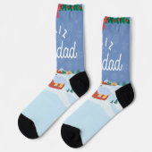 Frohe Weihnachten Socken (Linkes Detail)