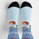 Frohe Weihnachten Socken (Oben)