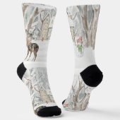 Frohe Weihnachten Socken (Gewinkelt)