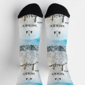 Frohe Weihnachten Socken (Oben)