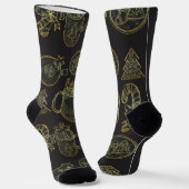 Frohe Weihnachten Socken (Gewinkelt)
