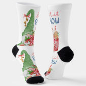 Frohe Weihnachten Socken (Gewinkelt)