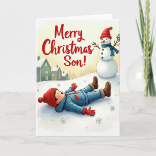 Frohe Weihnachten Sohn Karte
