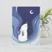 Frohe Weihnachten: Sonne, Mond und Sterne Einladung (Stehend Vorderseite)