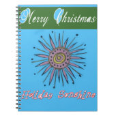 Frohe Weihnachten Sonnenschein Urlaub Notizblock (Vorderseite)