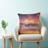 Frohe Weihnachten Sonnenuntergang Wolken Natur far Kissen (Stuhl )