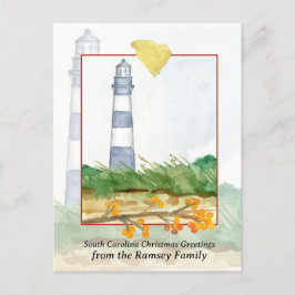 Frohe Weihnachten South Carolina Morris Leuchtturm
