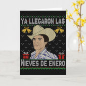 Frohe Weihnachten Spanisch Las Nieves De Enero El Karte (Gelbe Blume)