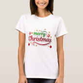 Frohe Weihnachten Sparkle Tee (Vorderseite)