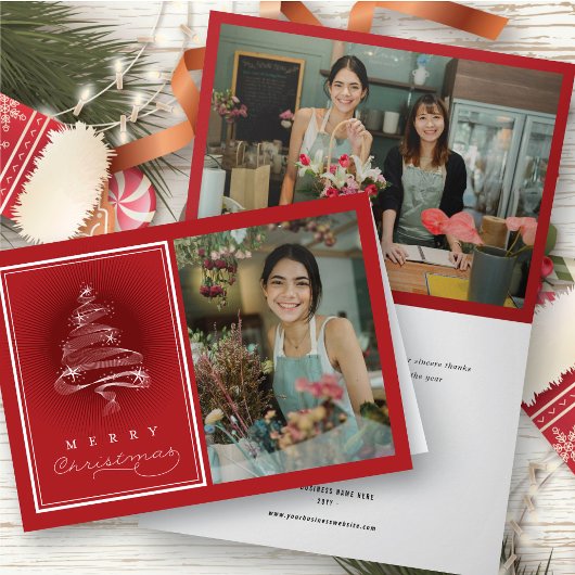 Frohe Weihnachten Sparkling Weihnachtsbaum Busines