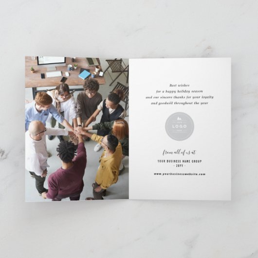 Frohe Weihnachten Sparkling Weihnachtsbaum Busines (Innenseite)