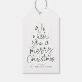 Frohe Weihnachten Spaß grün personalisierten Urlau Geschenkanhänger (Vorderseite)