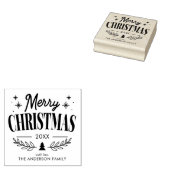 "Frohe Weihnachten" Spaß Gummistempel (Stempel)