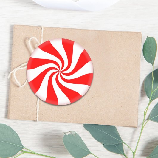 Frohe Weihnachten Spearmint wirl Pfeffermint Candy Runder Aufkleber