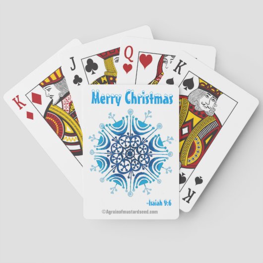 Frohe Weihnachten Spielkarten (Rückseite)