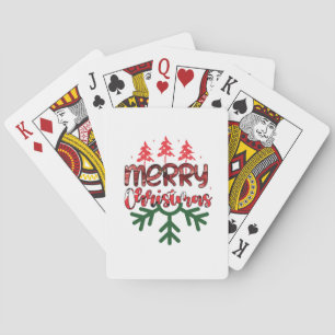 Frohe Weihnachten Spielkarten