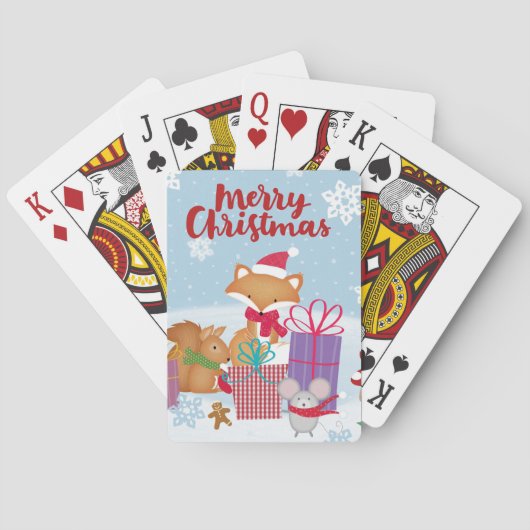 Frohe Weihnachten Spielkarten (Rückseite)