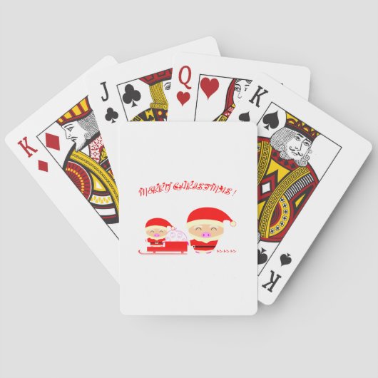 Frohe Weihnachten Spielkarten (Rückseite)