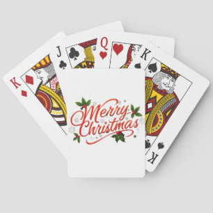 Frohe Weihnachten Spielkarten