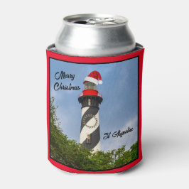 Frohe Weihnachten St Augustine Florida Leuchtturm Dosenkühler