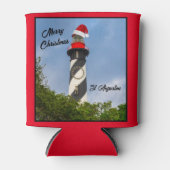 Frohe Weihnachten St Augustine Florida Leuchtturm Dosenkühler (Vorderseite)
