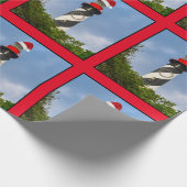 Frohe Weihnachten St Augustine Florida Leuchtturm Geschenkpapier (Ecke)