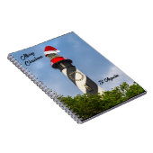 Frohe Weihnachten St Augustine Florida Leuchtturm Notizblock (Rechte Seite)