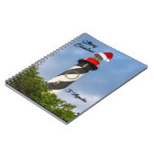 Frohe Weihnachten St Augustine Florida Leuchtturm Notizblock (Linke Seite)